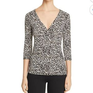 Leota crossover faux wrap top 1X